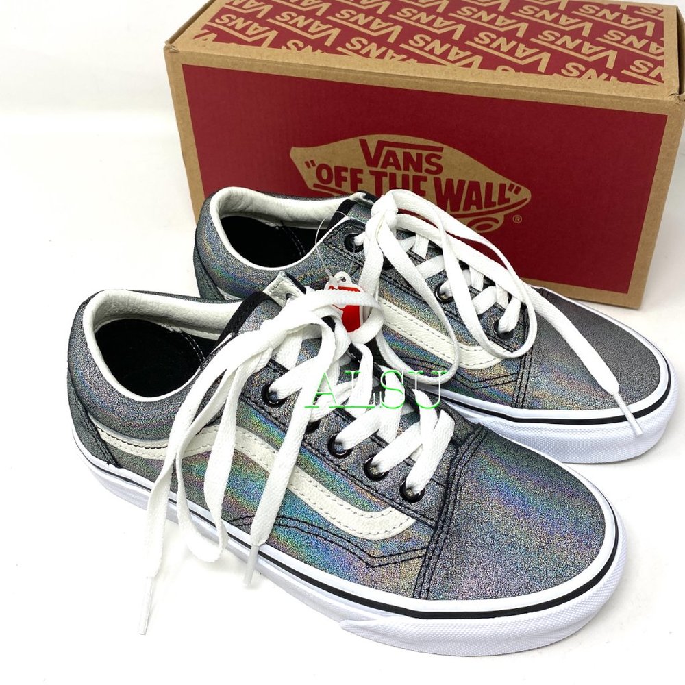 VANS Old Skool Prism Suede Silver Glitter Women’s - Picture 7 of 10